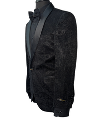 Needle & Stitch black on black glitter formal blazer