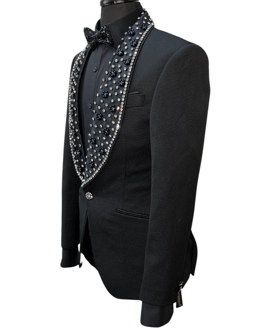 Barabas 2EBL7-B Black Blazer