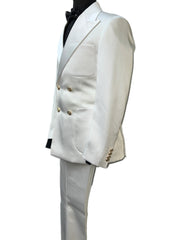 Biarelli BLX-5020 Off-White Satin Suit