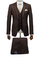 Fabio Fabrini 4030S Chocolate Brown Suit