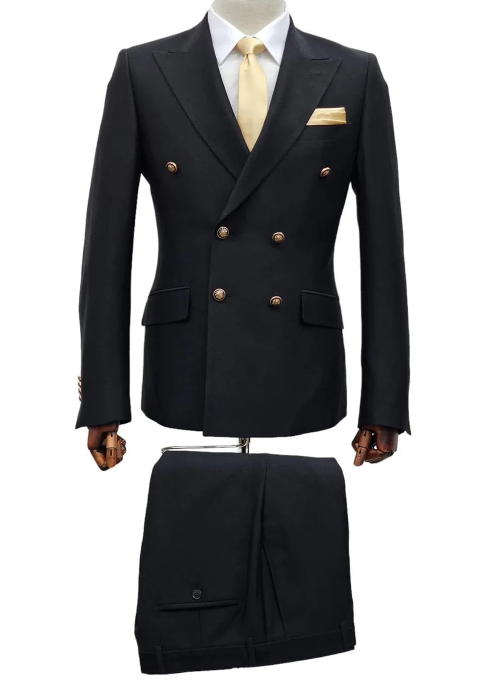 Giovanni Testi GR6DB-3396-B Black Suit