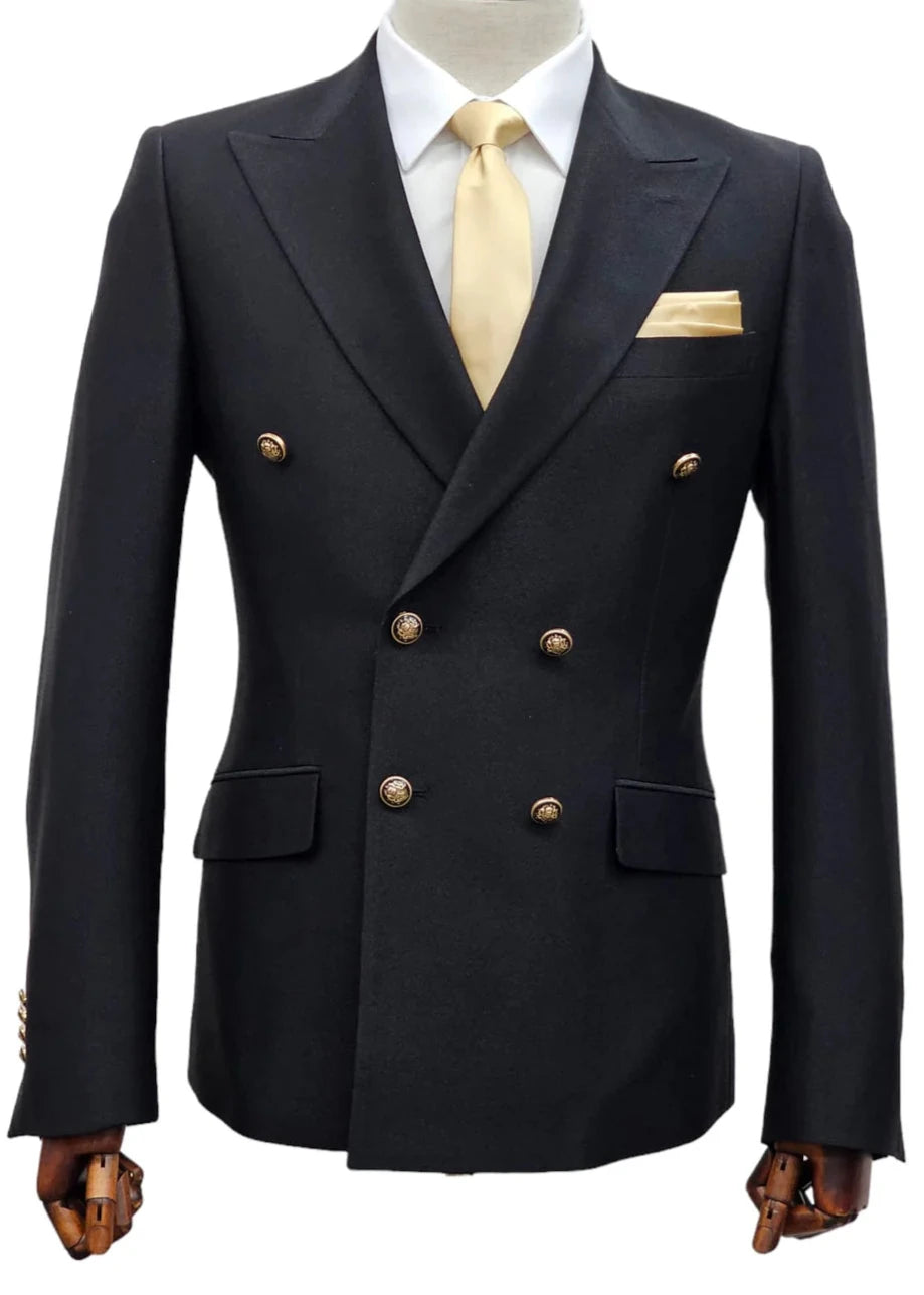 Giovanni Testi GR6DB-3396-B Black Suit