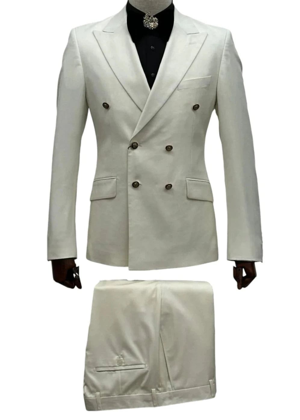 Giovanni Testi GT6DB-1501-I Ivory Suit