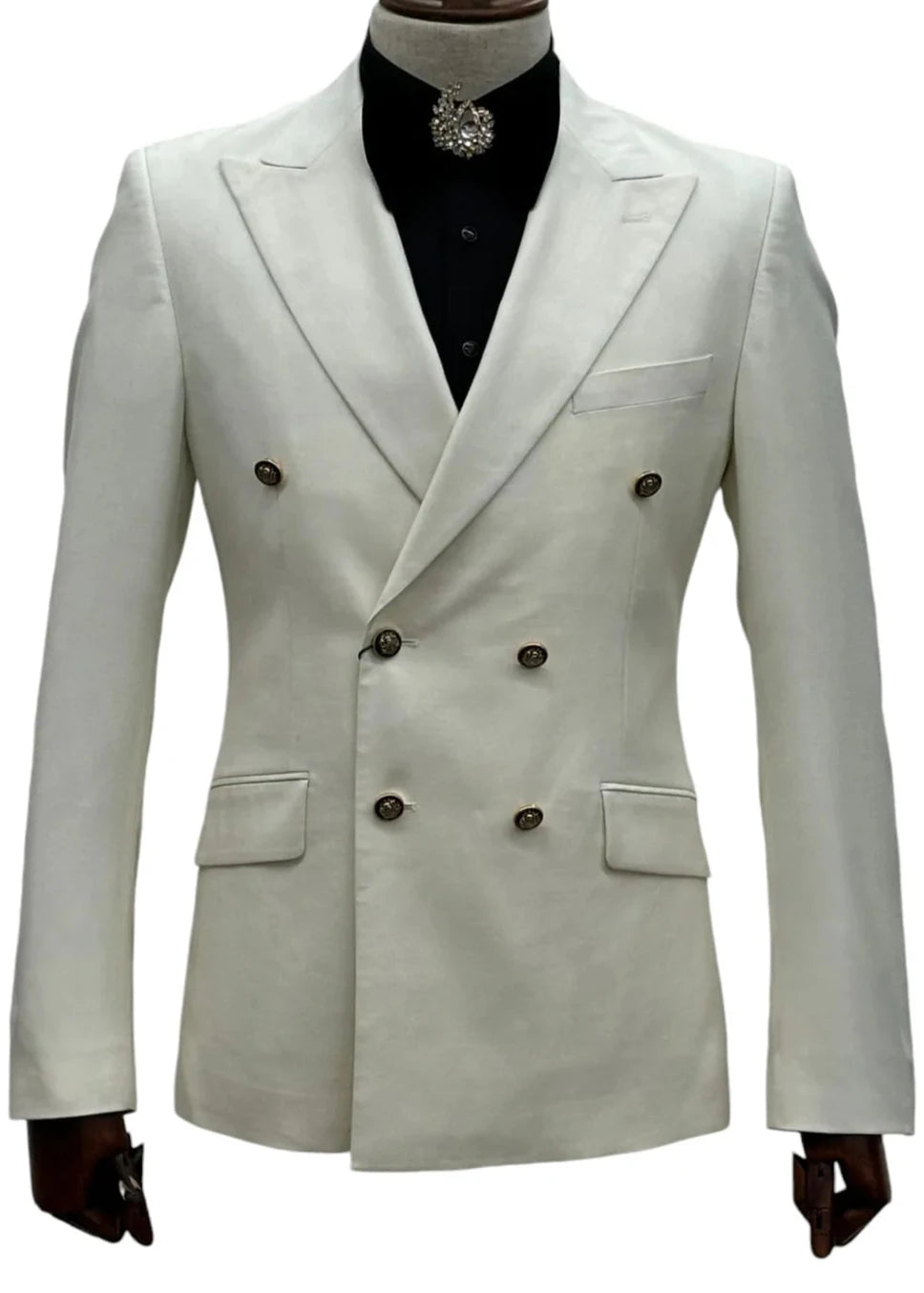 Giovanni Testi GT6DB-1501-I Ivory Suit