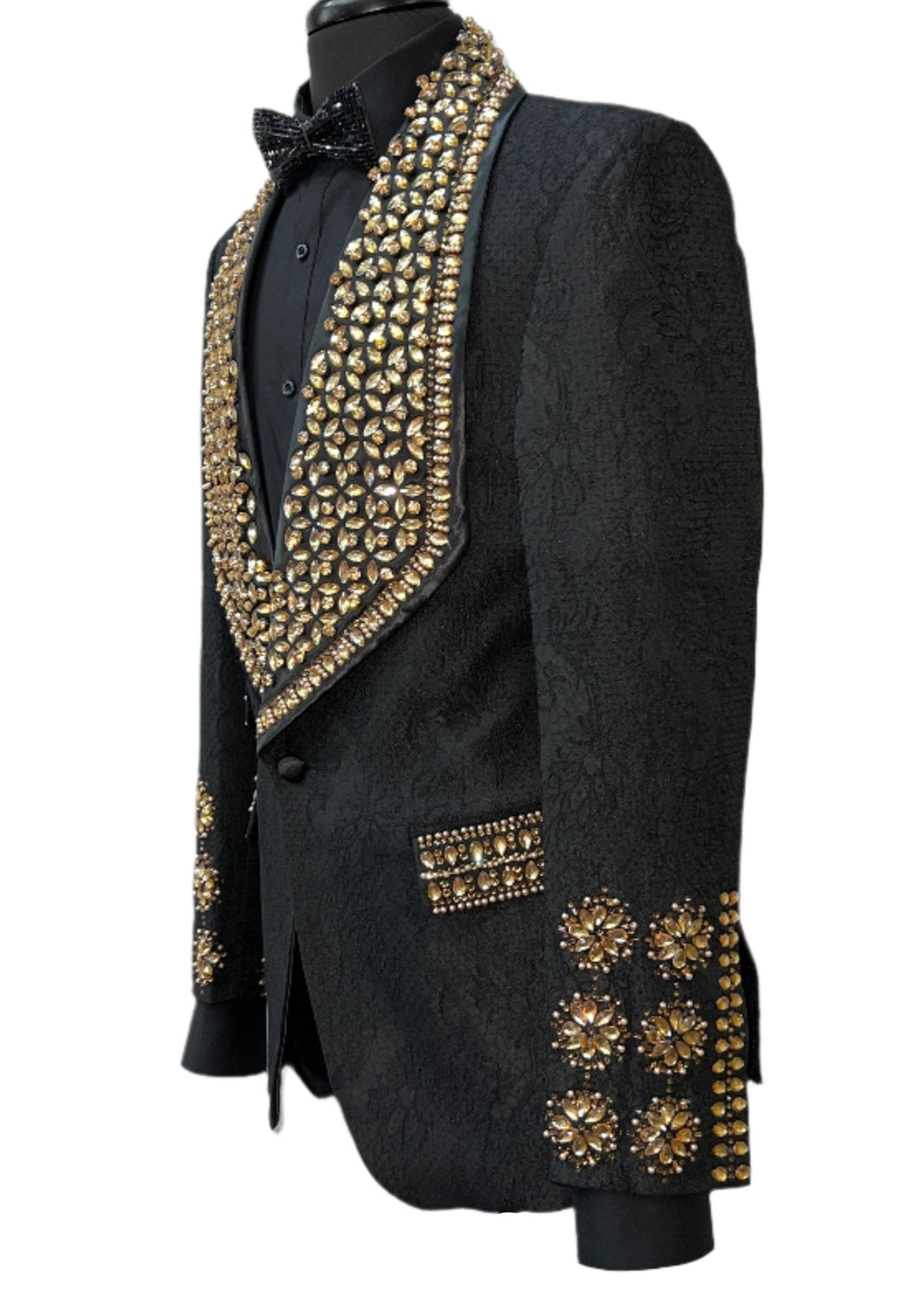 Barabas 3EBL14-BG Black & Gold Blazer