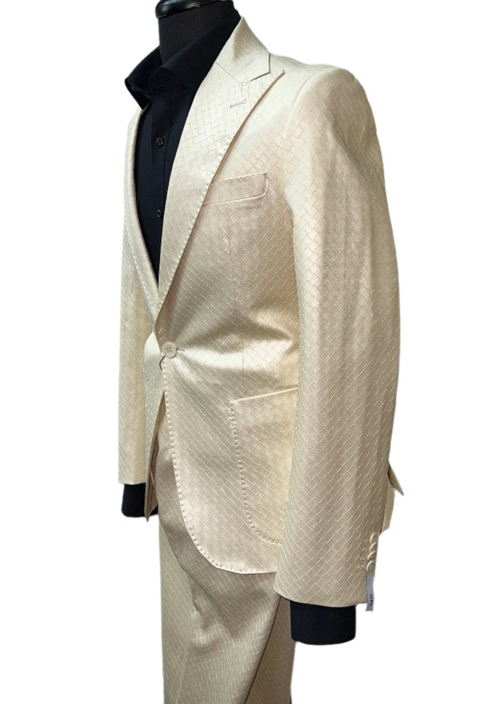 Giovanni Testi GT1P-LTD-I Beige Leather Suit