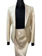 Giovanni Testi GT1P-LTD-I Beige Leather Suit