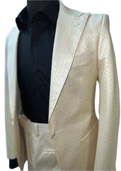 Giovanni Testi GT1P-LTD-I Beige Leather Suit