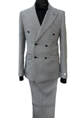 Giovanni Testi Black & White Rhinestone GT6DB-6105-BW Suit