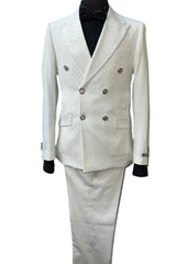 Giovanni Testi White Rhinestone GT6DB-9192-W Suit