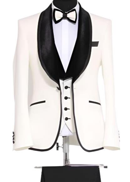 Wessi C719-04B-W Black & White Suit 