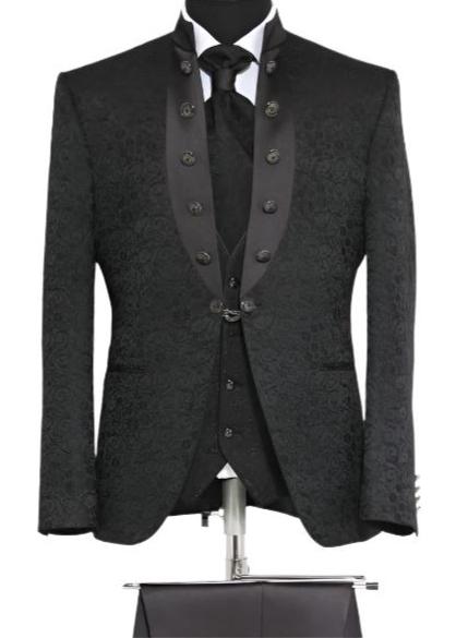 Wessi C733-001-B Black Suit