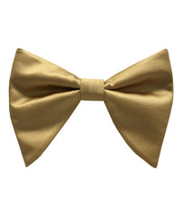 Gold Satin Long Bow-Tie & Pocket Square