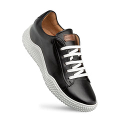 Mezlan Leather Scallop Sole Sneaker