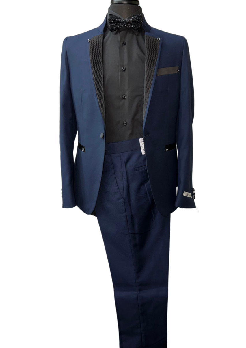 Giovanni Testi Navy & Black Suit