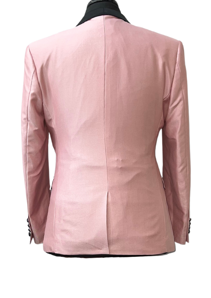 Retro Paris Pink & Black 3-Piece Suit