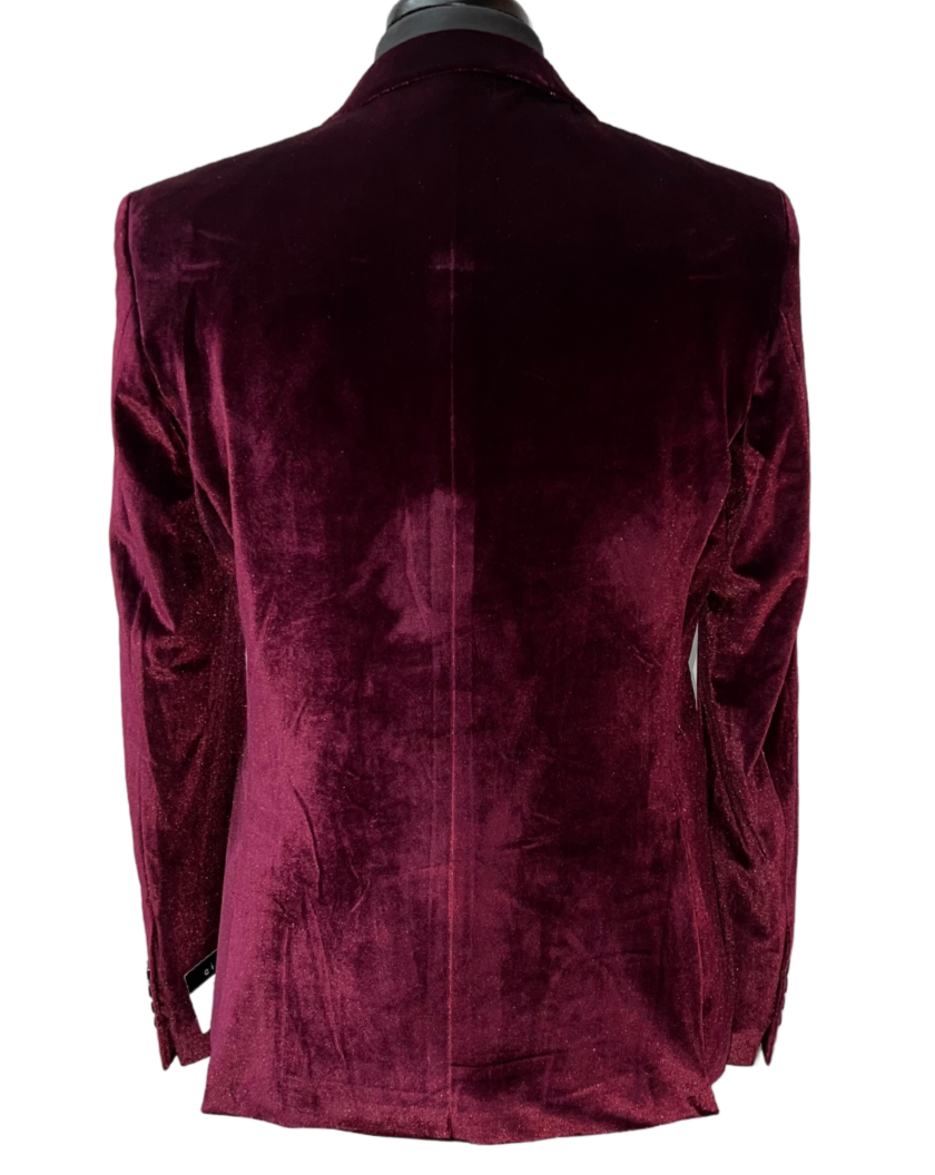 Cielo Beautiful Burgundy Velvet Blazer
