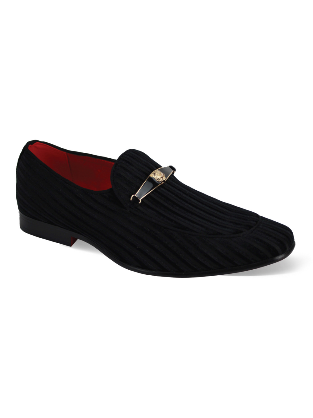 After Midnight Formal Black Velvet Loafer 