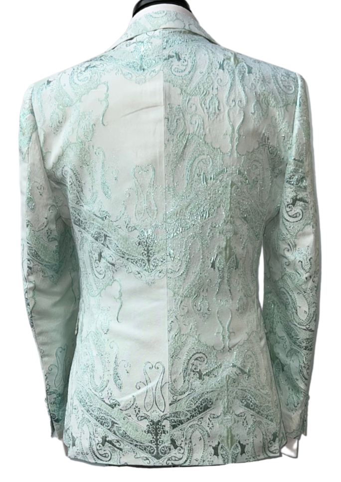 Biarelli Mint Flora Print Suit