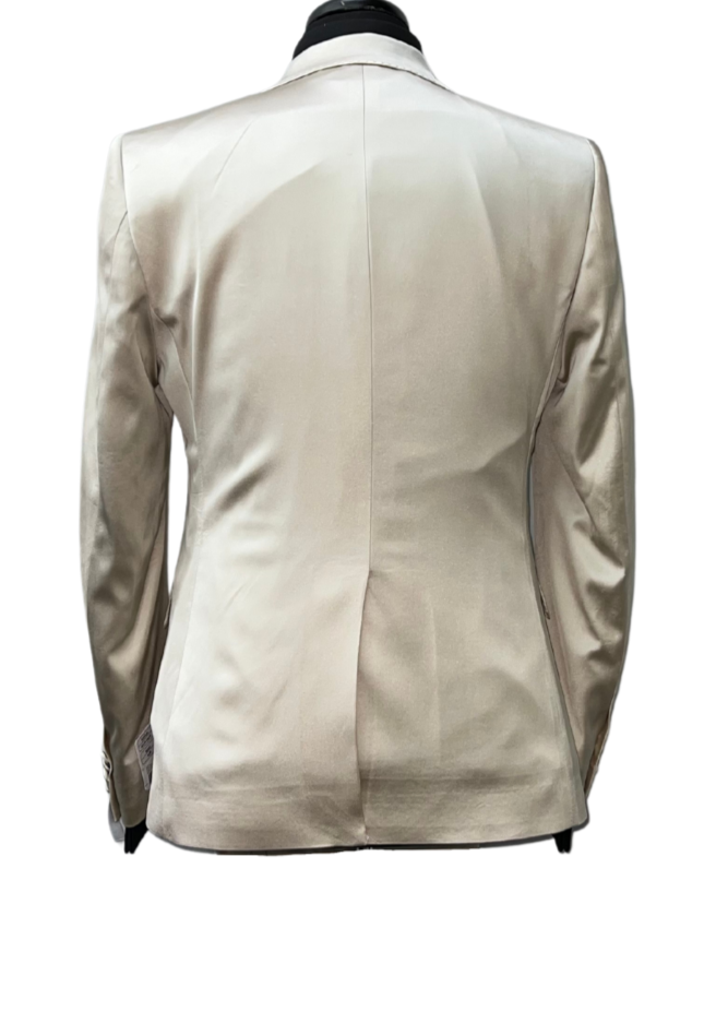 Giovanni Testi Cream Satin Suit