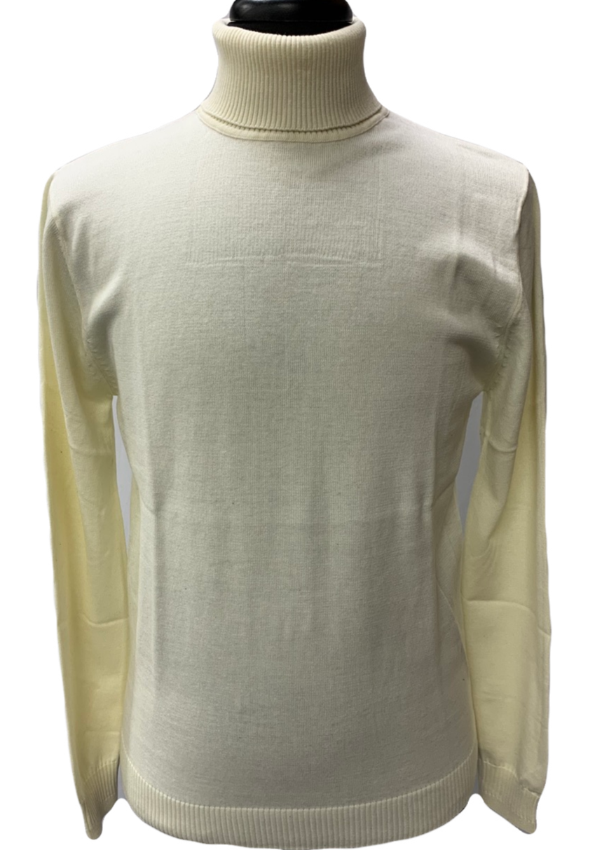 Ivory Fine knit long sleeve turtleneck sweater
