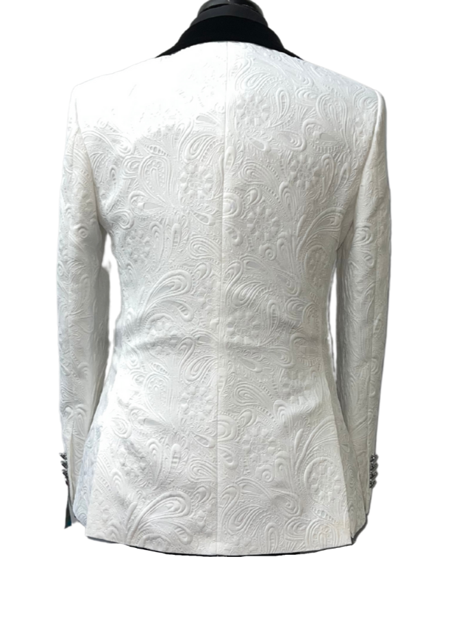 Quesste White & Black Turkish Suit