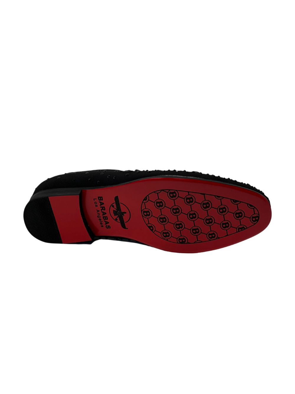 Barabas Black Rhinestone Formal Slip On Loafer