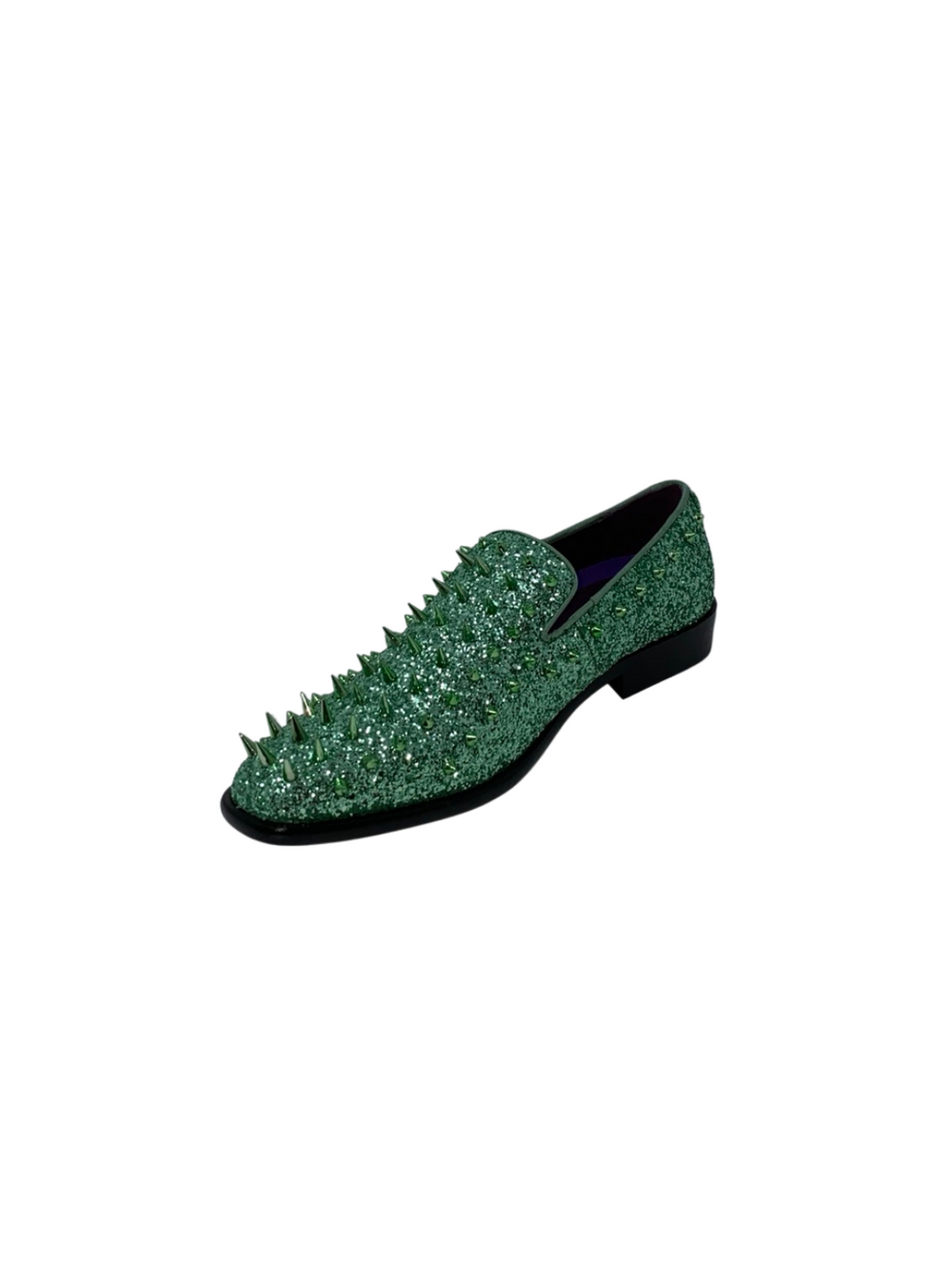After Midnight Green Glitter Embellished Loafer