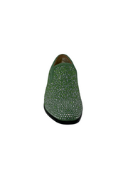Mint Green Suede Slip-On Loafer