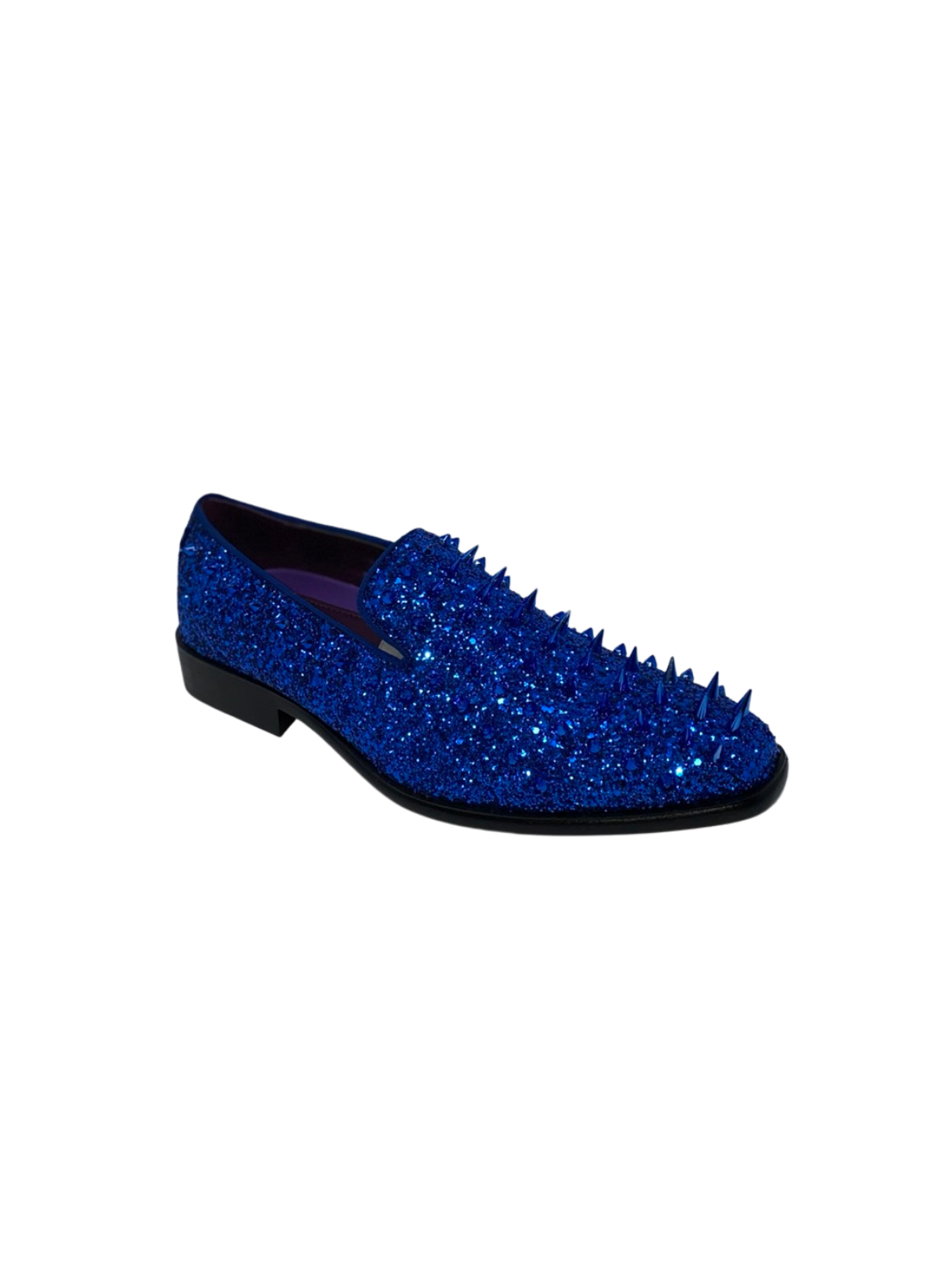 After Midnight Cobalt Blue Glitter Embellished Loafer