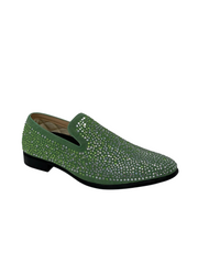 Bolano Mint Green Suede Slip-On Loafer