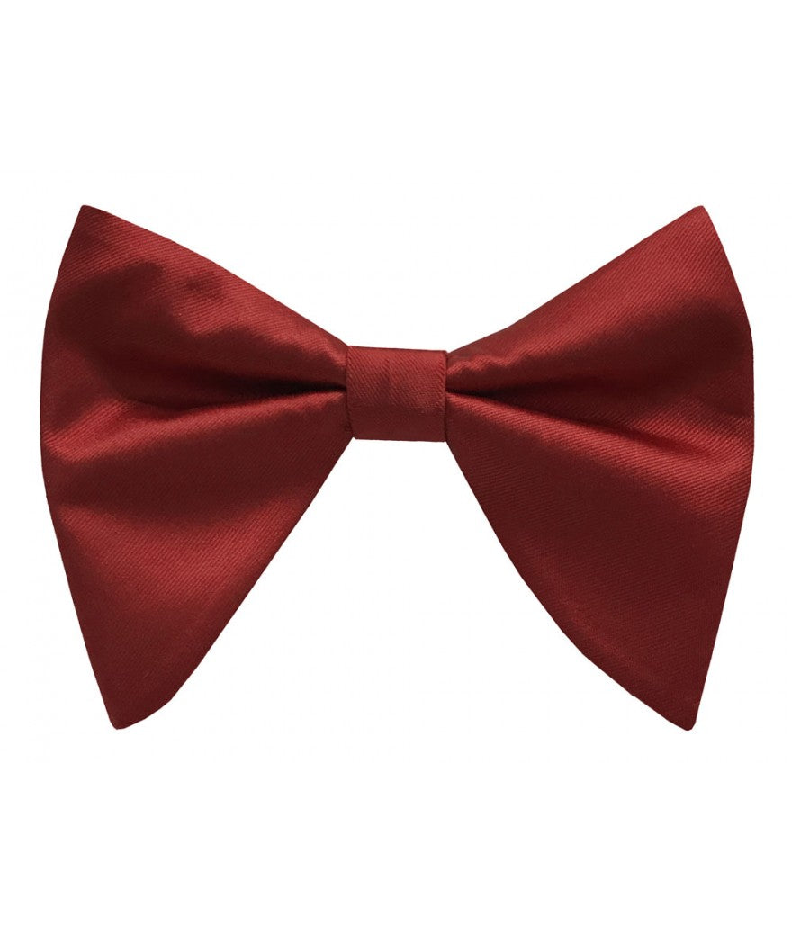 Red Satin Long Bow-Tie & Pocket Square