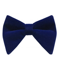 Royal Blue Velvet Long Bow-Tie & Pocket Square